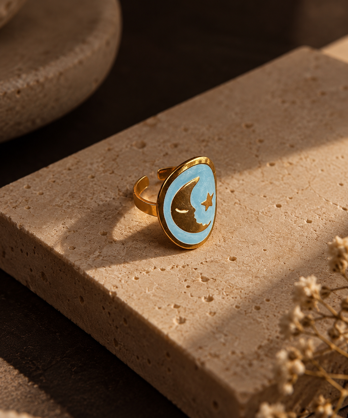 Celeste Luna Signet Ring