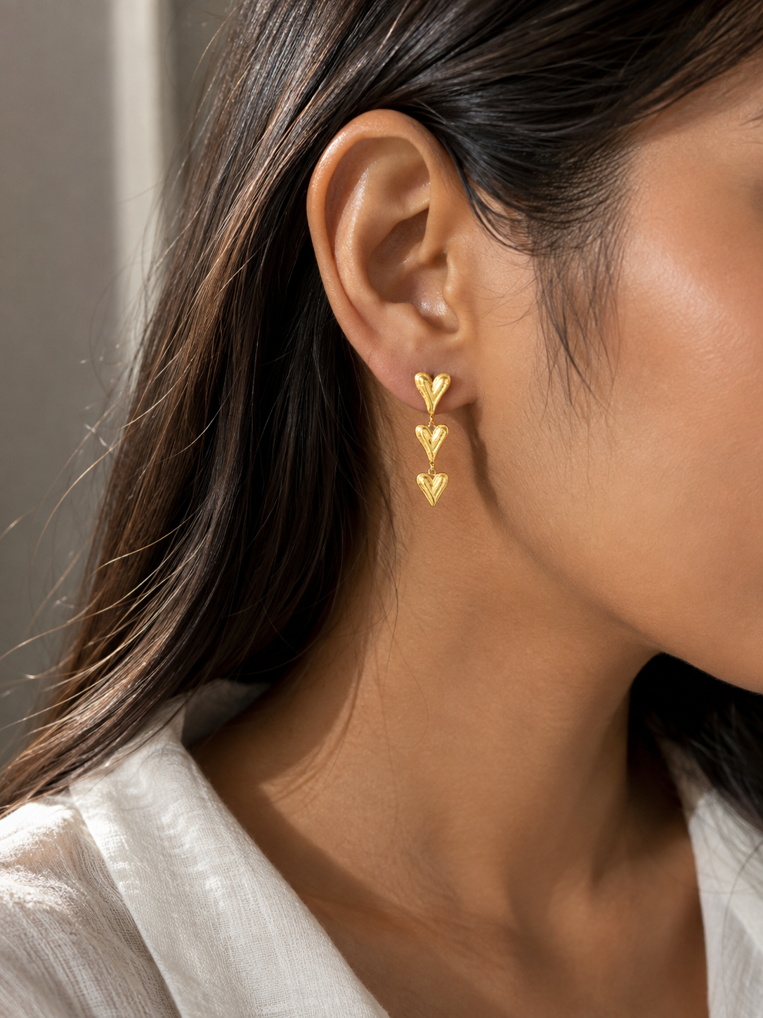 Triple Armour Earrings