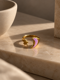 Luna Star Enamel Ring in Lavender
