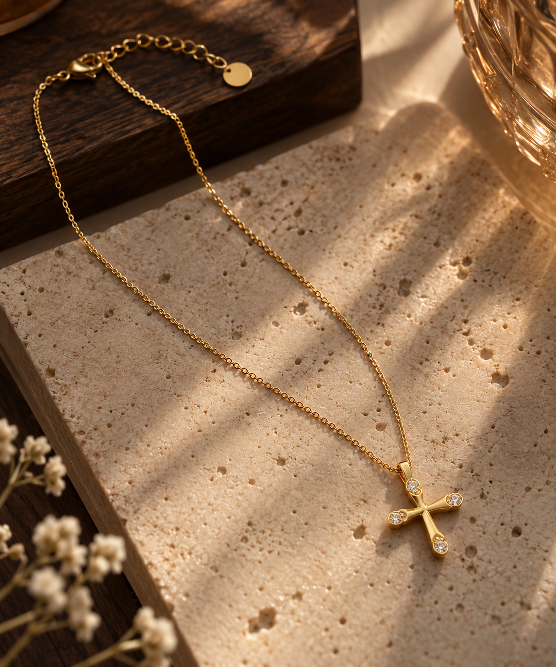 Nova Cross Stud Necklace