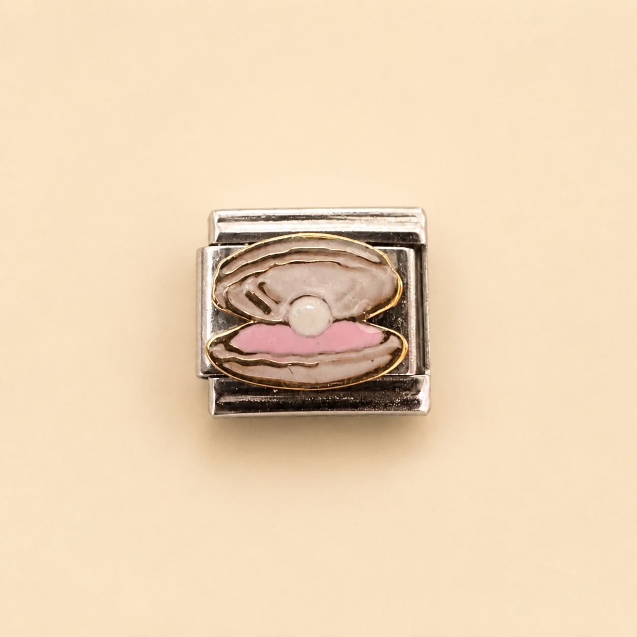Shell Pearl Charm Link