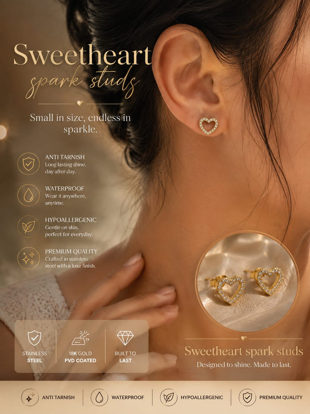 Sweetheart Spark Studs